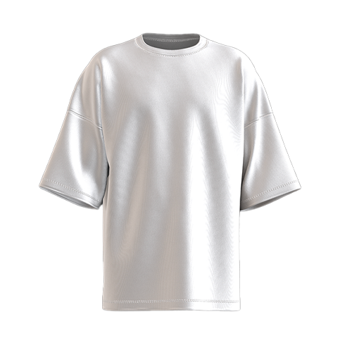 Oversized t-shirt mockup